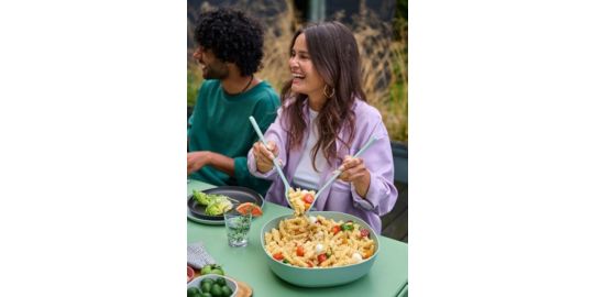 Couverts MEPAL à salade silueta 2 pcs nordic sage
