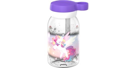 Gourde enfant MEPAL avec paille campus 450 ml - unicorn glow