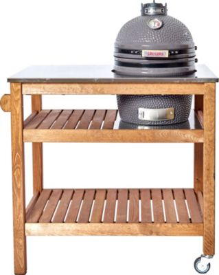 Chariot barbecue GRILL GURU en bois GG-TABLE-COMPACT