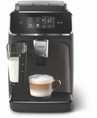 Philips ep3221/40 - machine a café expresso broyeur series 3200 - 4  boissons - mousseur a lait - 1500w - noir - La Poste