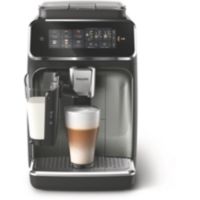 Location Expresso Broyeur PHILIPS EP3349/70 cafetière à grain LatteGo série 3300, 6 boissons, SilentBrew, Noir