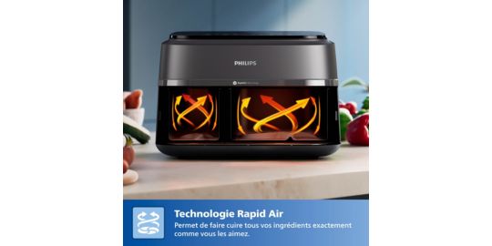 Airfryer PHILIPS Series 3000 Double bac 9,0L NA352/00