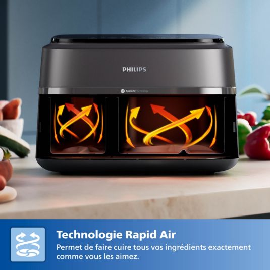Philips 3000 Series Dual Basket NA352/00 — vue 3
