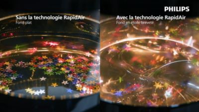 Voir la vidéo pour PHILIPS Airfryer NA352/00 double bac