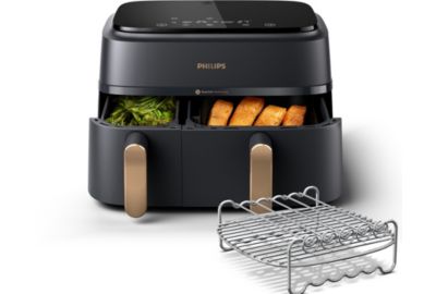 Friteuse sans huile PHILIPS NA352/04 double bac