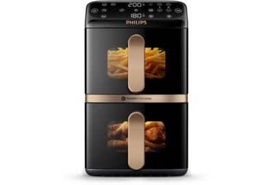 Friteuse sans huile PHILIPS Airfyer Vertical Duo NA462/70