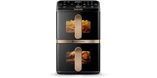 Friteuse sans huile PHILIPS Airfyer Vertical Duo NA462/70