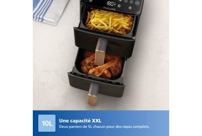 Friteuse sans huile PHILIPS Airfyer Vertical Duo NA462/70