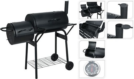 ProGarden Barbecue fumoir Noir