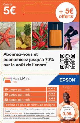 Abonnement EPSON ReadyPrint Flex