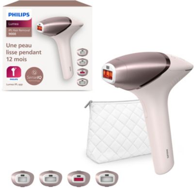 Epilation définitive GENERIQUE Epilateur Lumière Pulsée IPL KinseiBeauty  Epilation Définitive 500,000 Flashs - Rose Blanc