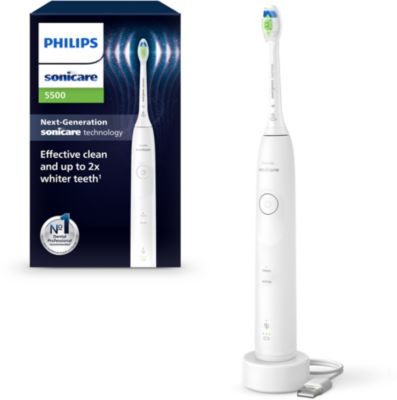 Brosse à dents électrique PHILIPS HX7110/01 Serie 5500 Blanc