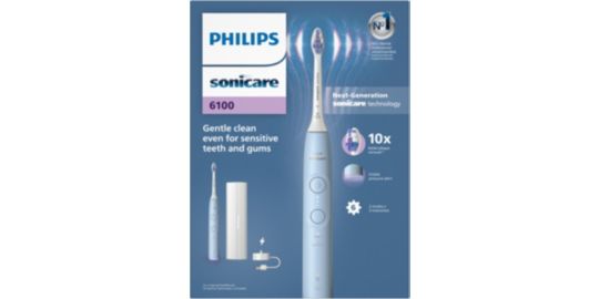 BROSSE PHILIPS HX7406/02 Serie 6100 Bleu clair