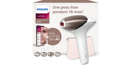 Epilateur lumière pulsée PHILIPS IPL BRI951/01 SERIE 9000