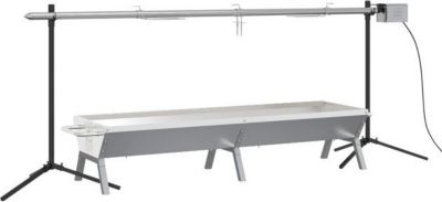 Grille barbecue VIDAXL Acier inoxydable 207 x 45 x 83 cm