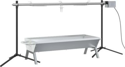 Grille barbecue VIDAXL Acier inoxydable 150 x 46.5 x 82.5 cm