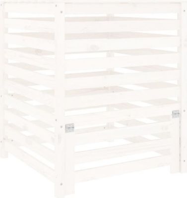 Composteur de jardin VIDAXL Bois 82.5 x 82.5 x 99.5 cm Blanc Composteur de jardin VIDAXL Bois 82.5 x 82.5 x 99.5 cm Blanc