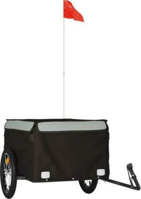 Remorque VIDAXL Fer 124 x 62.5 x 52 cm Gris