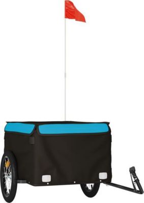 Remorque VIDAXL Fer 124 x 62.5 x 52 cm Bleu