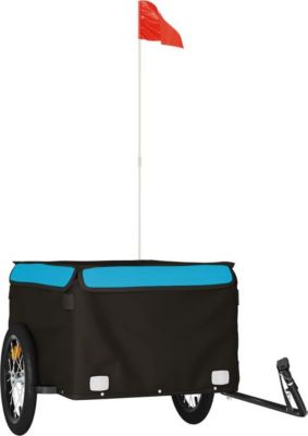 Remorque VIDAXL Fer 124 x 62.5 x 52 cm Bleu Remorque VIDAXL Fer 124 x 62.5 x 52 cm Bleu