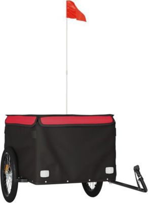 Remorque VIDAXL Fer 134 x 69 x 59 cm Noir