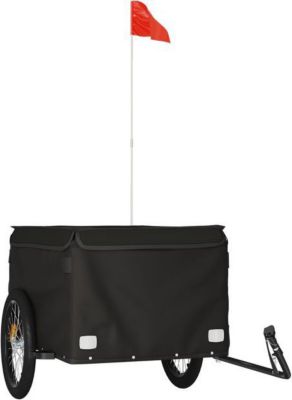 Remorque VIDAXL Fer 134 x 69 x 59 cm Noir