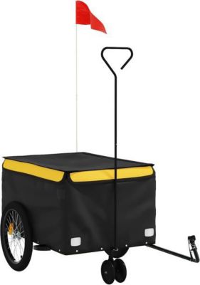 Remorque VIDAXL Fer 124 x 53 x 45 cm Jaune