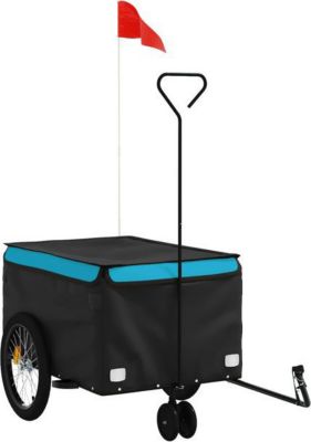 Remorque VIDAXL Fer 124 x 53 x 45 cm Bleu