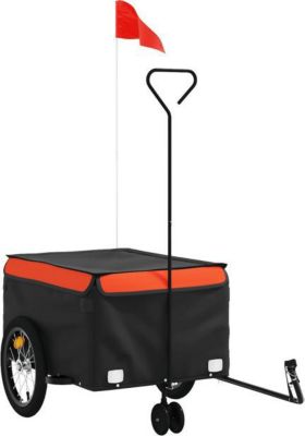 Remorque VIDAXL Fer 62.5 x 124 x 52 cm Orange