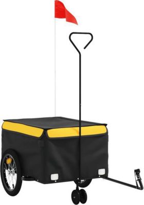 Remorque VIDAXL Fer 62.5 x 124 x 52 cm Jaune