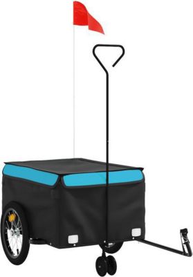 Remorque VIDAXL Fer 62.5 x 124 x 52 cm Bleu