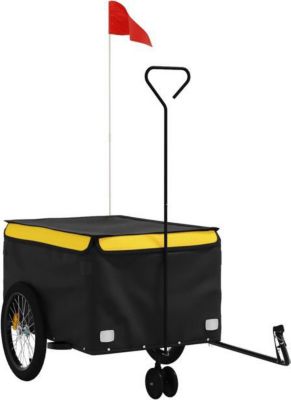 Remorque VIDAXL Fer 137 x 68 x 59 cm Jaune