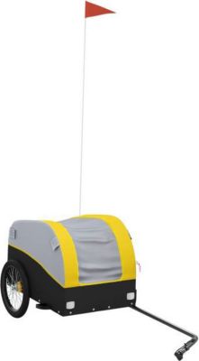 Remorque VIDAXL Fer 123 x 52 x 53 cm Jaune