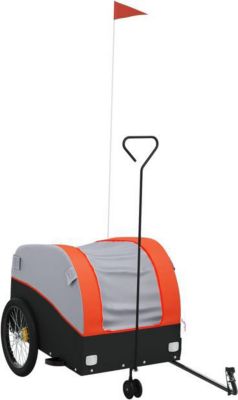 Remorque VIDAXL Fer 63 x 126 x 63 cm Orange