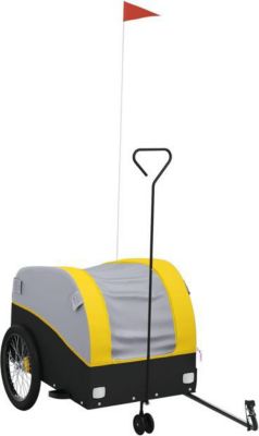 Remorque VIDAXL Fer 63 x 126 x 63 cm Jaune