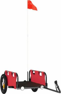 Remorque VIDAXL Fer 122 x 53 x 33 cm Rouge