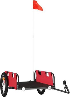 Remorque VIDAXL Fer 126 x 63 x 36 cm Rouge