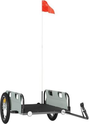 Remorque VIDAXL Fer 126 x 63 x 36 cm Gris