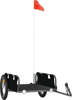 Remorque VIDAXL Fer 126 x 63 x 36 cm Noir