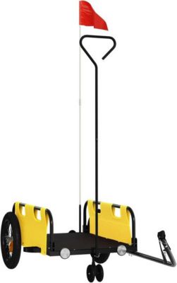 Remorque VIDAXL Fer 123 x 52.5 x 33 cm Jaune Remorque VIDAXL Fer 123 x 52.5 x 33 cm Jaune