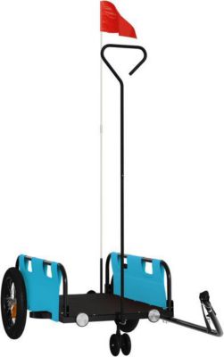 Remorque VIDAXL Fer 123 x 52.5 x 33 cm Bleu