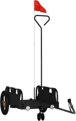Remorque VIDAXL Fer 123 x 52.5 x 33 cm Noir