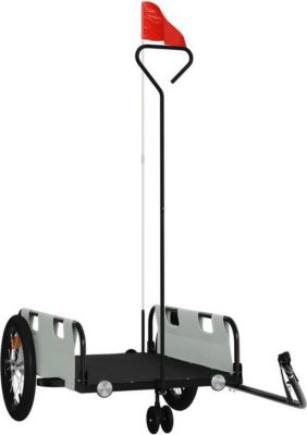 Remorque VIDAXL Fer 124 x 64.5 x 36 cm Gris