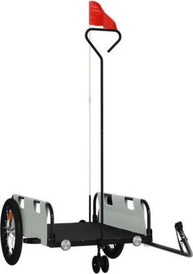 Remorque VIDAXL Fer 124 x 64.5 x 36 cm Gris Remorque VIDAXL Fer 124 x 64.5 x 36 cm Gris