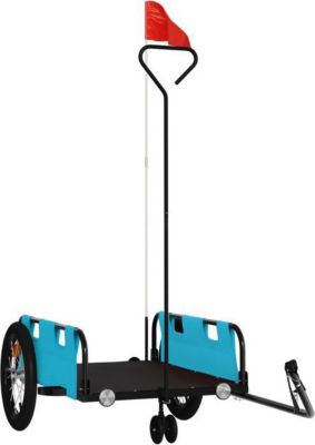 Remorque VIDAXL Fer 124 x 64.5 x 36 cm Bleu