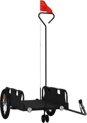 Remorque VIDAXL Fer 124 x 64.5 x 36 cm Noir