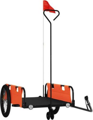 Remorque VIDAXL Fer 135 x 68 x 37 cm Orange