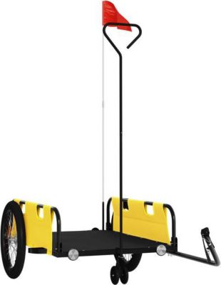 Remorque VIDAXL Fer 135 x 68 x 37 cm Jaune