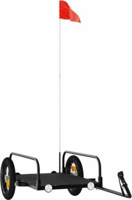 Remorque VIDAXL Fer 122 x 53 x 31 cm Noir