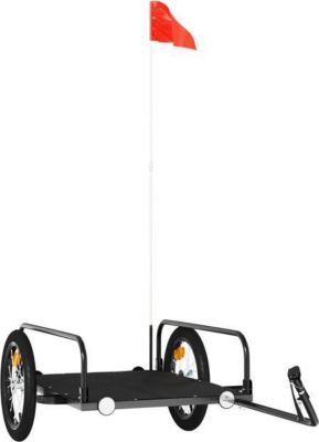 Remorque VIDAXL Fer 126 x 63 x 34 cm Noir